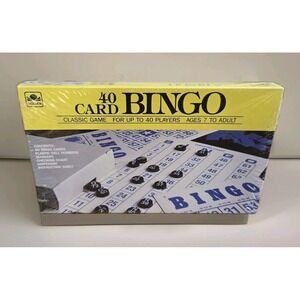 VINTAGE NEW BINGO Classic Game 1989 Golden 40 Card 4709-5 Ages 7 & Up SEALED BOX
